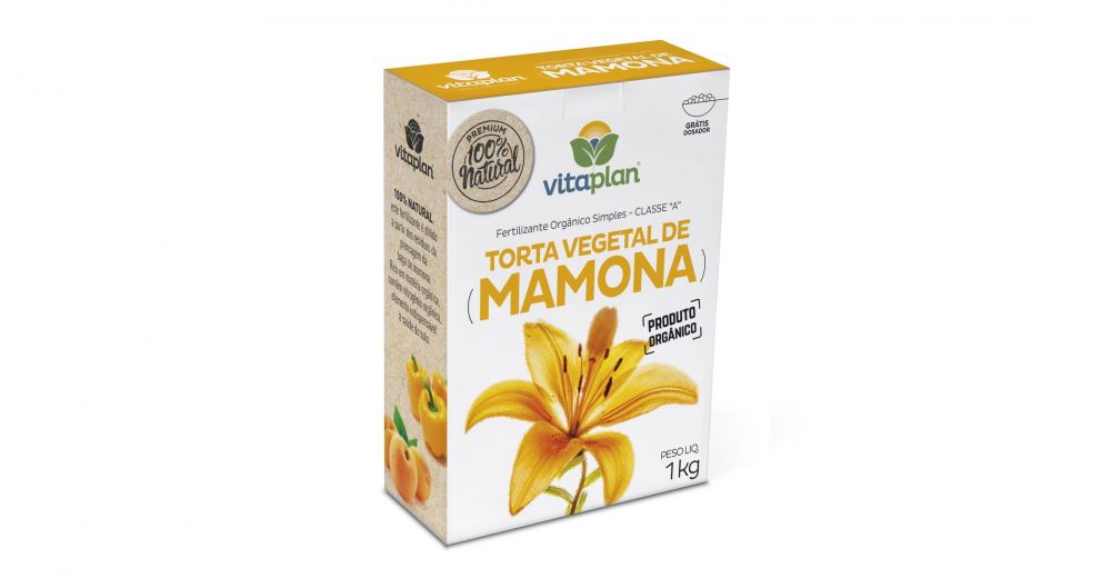 FERT TORTA MAMONA 1KG CX NUTRIPLAN