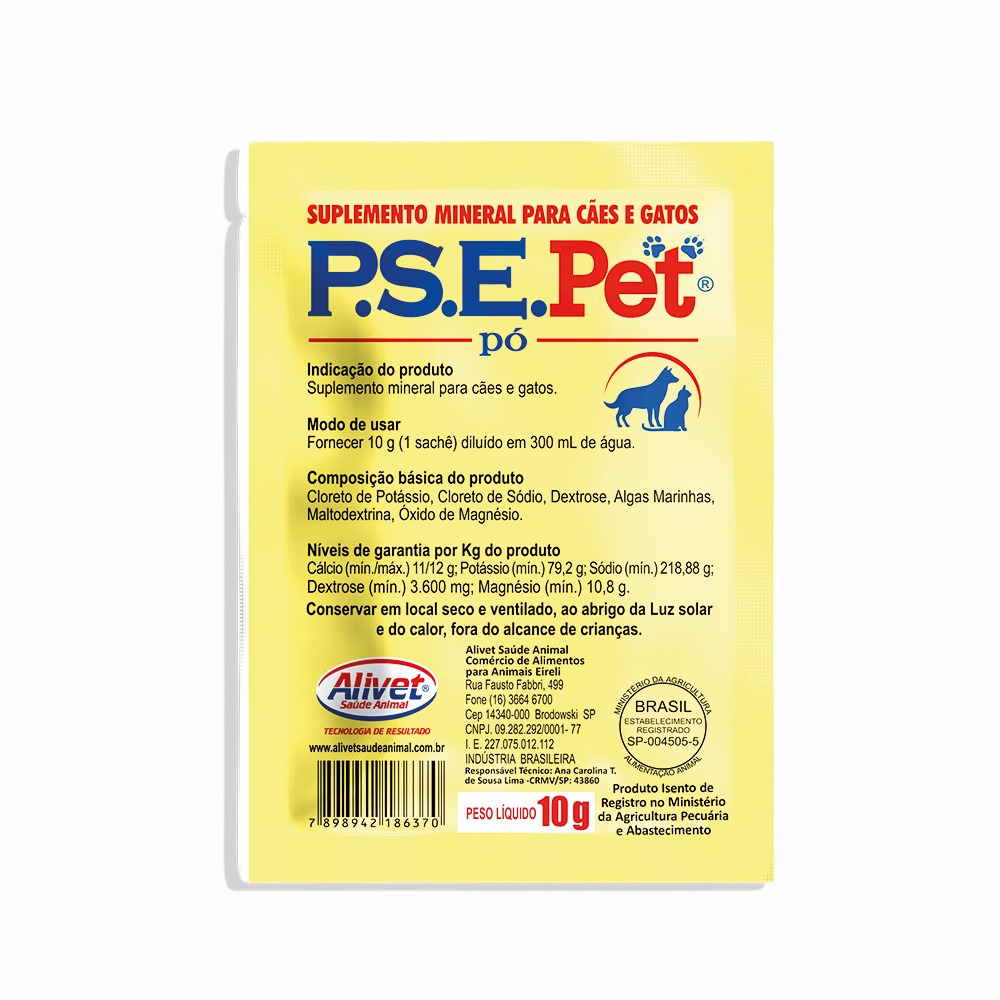 PSE PET ELETROLITICO DISP 12 SACHE 10G A